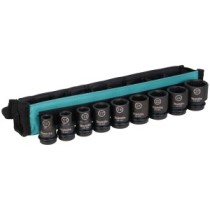 LÖÖKPADRUNITE KMPL. 9 OSALINE 1/2'' x 38-42mm (10, 11, 13, 17, 19, 21, 22, 24, 27mm)