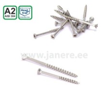 Terrassikruvi roostevaba A2 AISI304 4,2×55 TX20 200 tk/pk