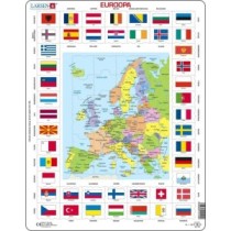 Puzzle Euroopa kaart+lipud-KL1 (vana 7023850231014)