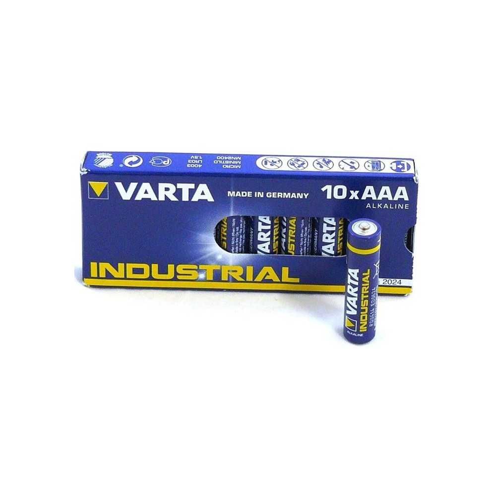 Varta industrial AAA LR03 patarei alkaline 10tk ERIPAKKUMINE