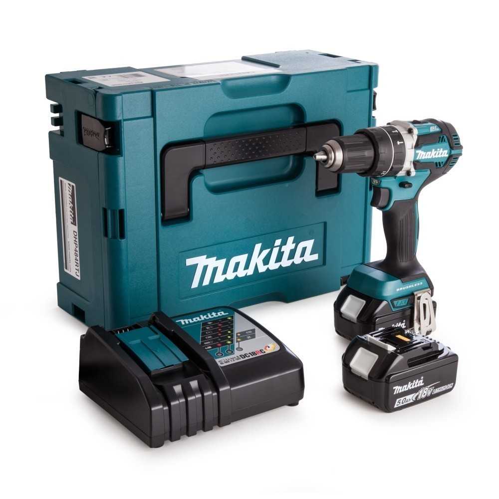 Makita löögiga akutrell DHP484RTJ 2x5,0Ah