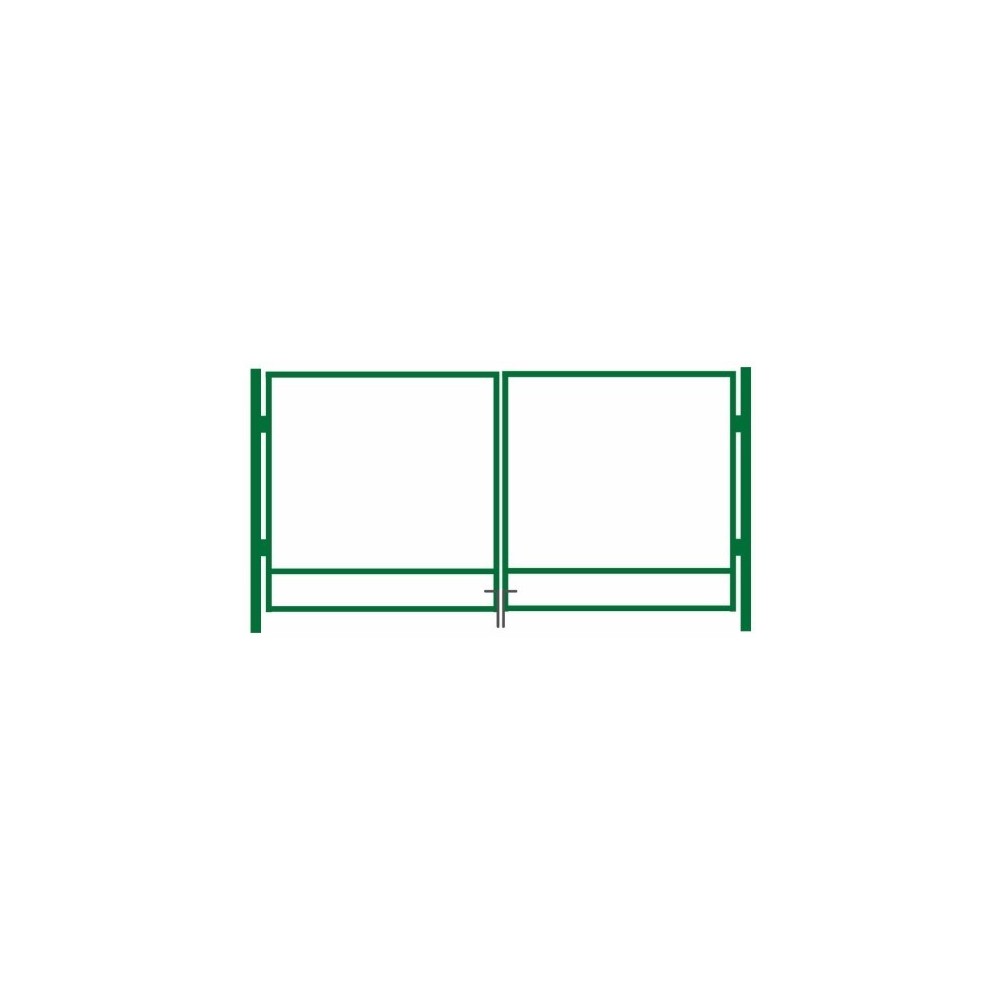 Autovärava raam 2000x4000mm Zn+RAL6005