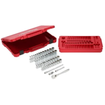 1/4 50 PC DRIVE RATCHET.+ SOCKET SET SAE + METRIC