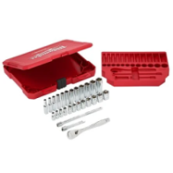 1/4 DRIVE 28 PC RATCHET + SOCKET SET METRIC
