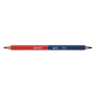 Pliiats kuusnurkne, duo punane/sinine