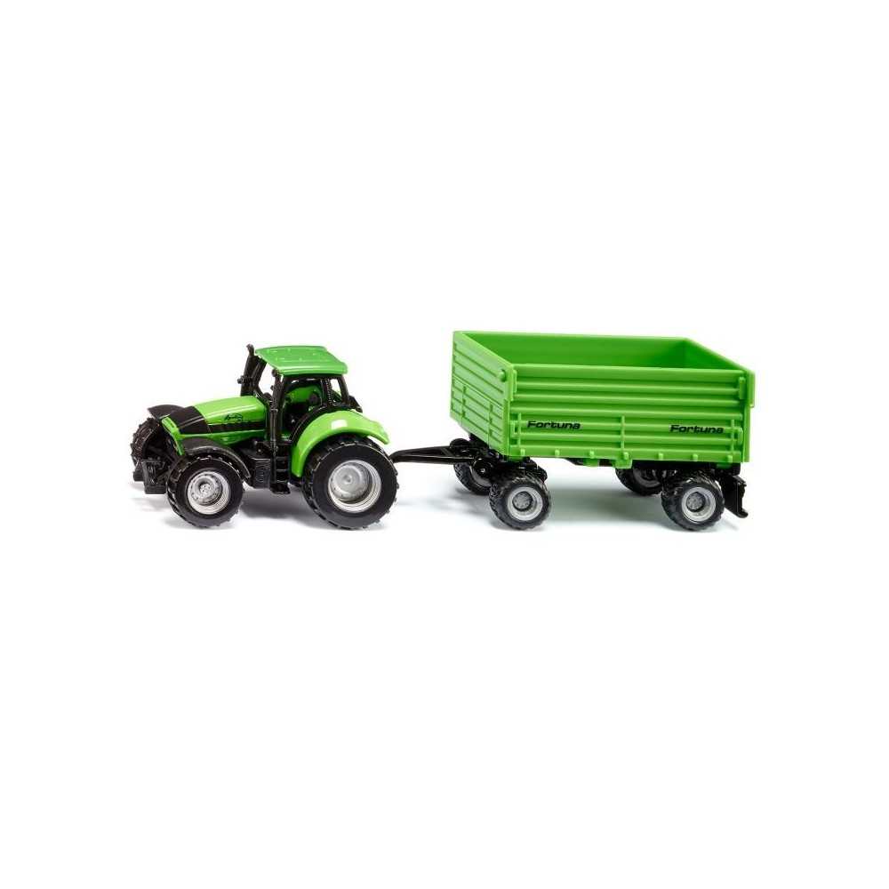 DEUTZ-FAHR with Fortuna 4-wheel-trailer