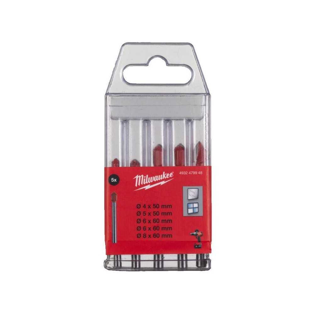 GLASS & TILE DRILLBIT SET 5P