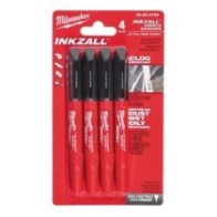 INKZALL FINE TIP MARKERS 4P