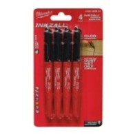 MARKER FINE POINT BLACK 4P