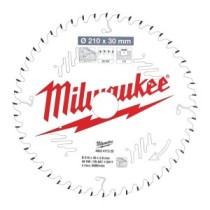 Saeketas puidule Milwaukee, 210x30x2,8 mm, Z48, 10°