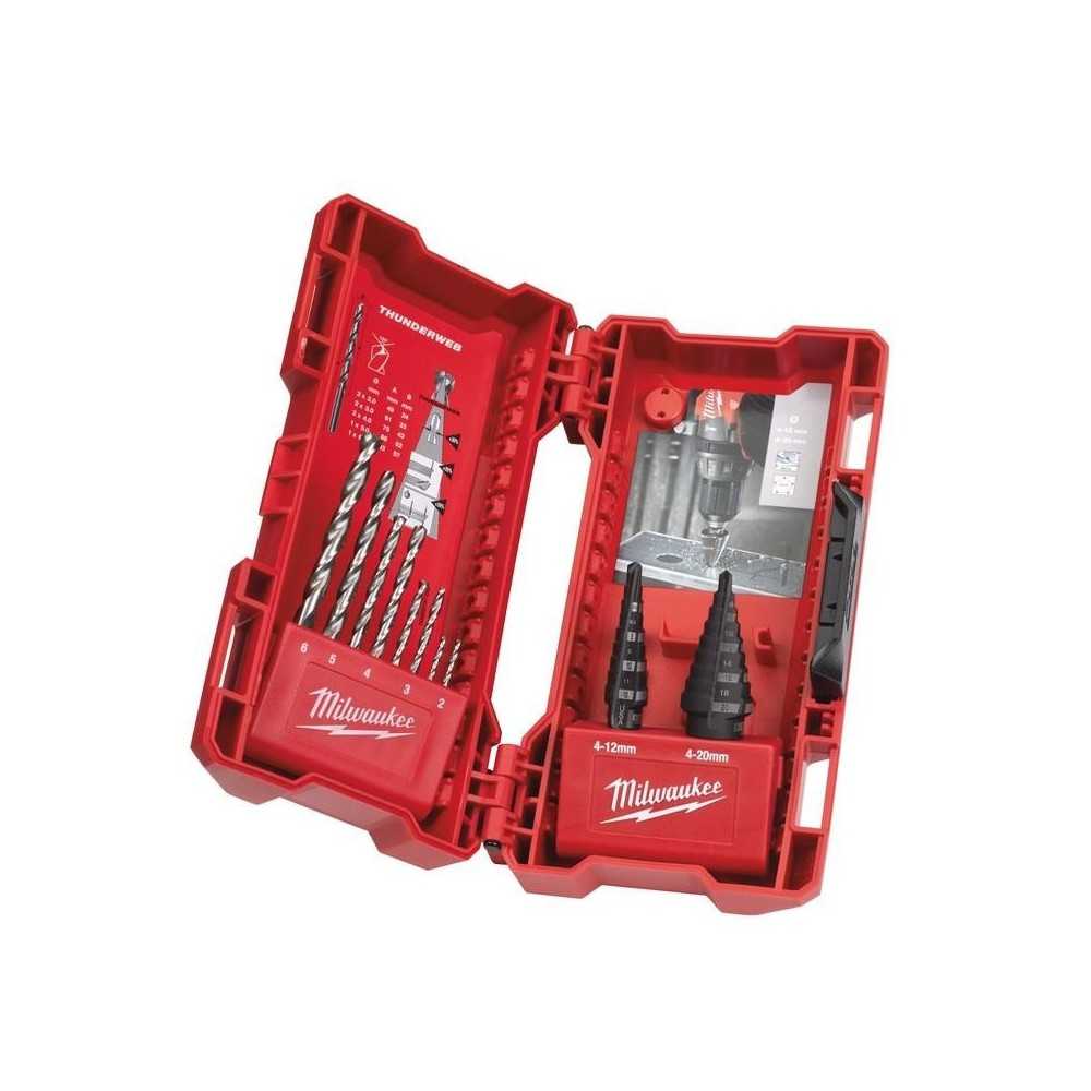 Step & drill bit combo set (10pc)