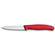 Paring knife, 8 cm, red