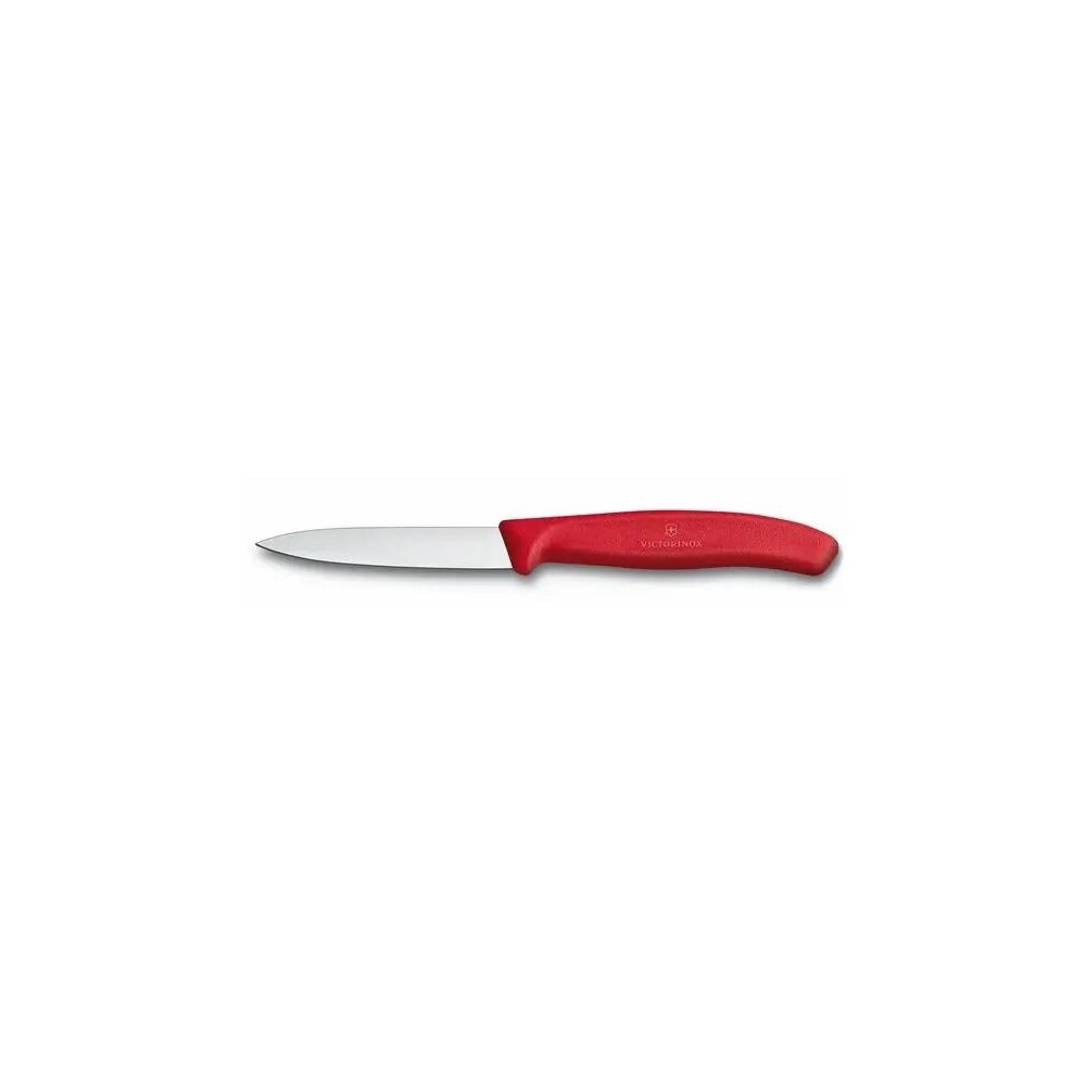 Paring knife, 8 cm, red