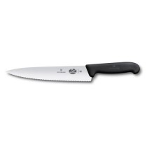 Chef’s knife, wavy edge, 22 cm, Fibrox