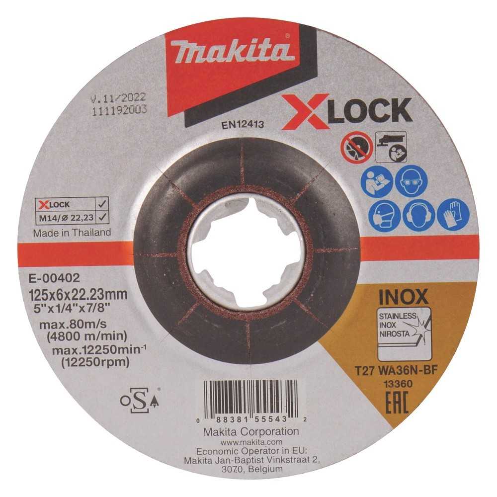 LIHVKETAS 125X6MM, X-LOCK (WA36N), INOX