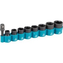 LÖÖKPADRUNITE KMPL. 9-OSALINE 3/8" (adapter 1/4",8,10,12,13,14,15,17,18), CR-MO